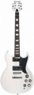 High Quality White Electric Guitar with Free Gigbag and Cable  