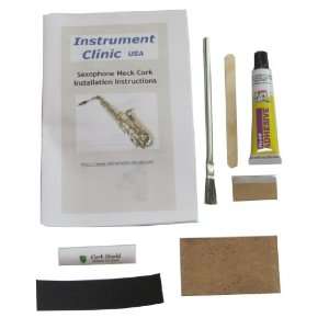   Saxophone Neck Cork Replacement Kit, Natural Cork Musical Instruments