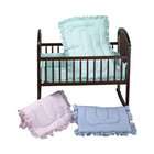 Baby Doll Gingham Portable Crib Set   color light blue gingham