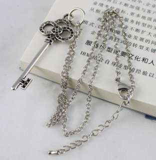 1pcs Tibetan Silver Crown Key Pendant Necklace  
