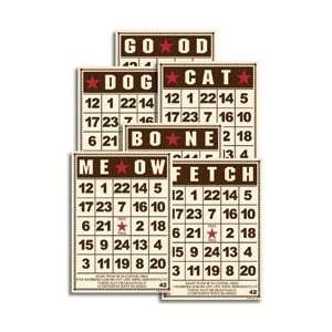  Mini Bingo Cards Tag Weight 2.5X3.5 6/Pkg   Pet Arts 