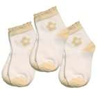   Cotton Baby Girls Flower Quarter Socks 0 12 months   3 Pairs Value