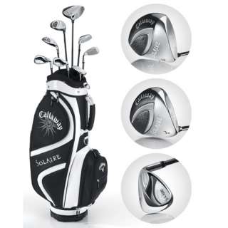   Lady Solaire 9 Piece Full Set right, 8 Clubs + 1 Cart Bag  