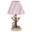 Kids Line Miss Monkey Lamp Base and Shade