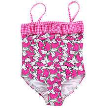Hello Kitty Picnic Party One Piece Ruffle Swimsuit   Pink (Size 4 