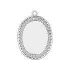 Katarina Sterling Silver Oval Disc Charm