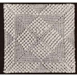  Vintage Crochet PATTERN to make   MOTIF BLOCK Popcorn Squares 