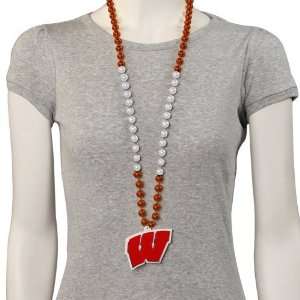  NCAA Wisconsin Badgers Team Logo Medallion Beads