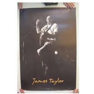  James Taylor Poster Black And White Live 