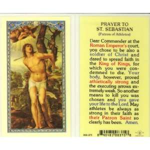  St. Sebastian Prayer Holy Card (800 375)   10 pack (E24 