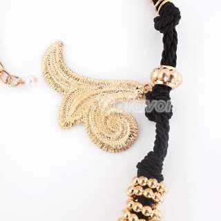   vogue Tassel Ethnic String Bib Necklace Long Chain New Women  