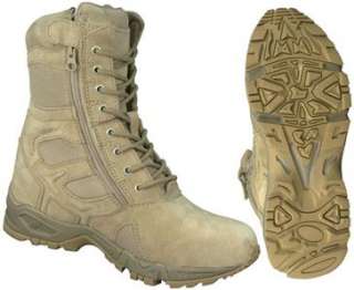 5357 NEW FORCED ENTRY DEPLOYMENT BOOT with SIDE ZIPPER / 8  DESERT 