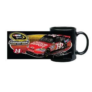  #14 Tony Stewart Sprint Cup Champ Black Coffee Mug Sports 
