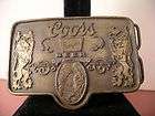solid brass belt buckles mens coors beer quick look buy