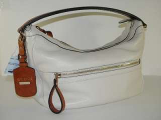 CurrentGUCCI White Madison Leather Medium Hobo Bag  