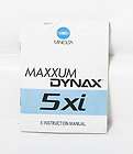 MINOLTA MAXXUM/DYNAX 5XI INSTRUCTION BOOK/115563