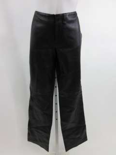 CLUB MONACO Black Leather Pants Trousers Sz 8  