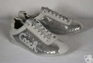   Casual / Dress Silver Sequins Womens Sneakers Shoes New A1234  