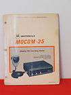 motorola mocom 35 mobile radio instruction manual 68p81011e35 b 