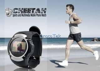 Cheetah MQ222   Sports and Multimedia Watch Mobile Phone with 
