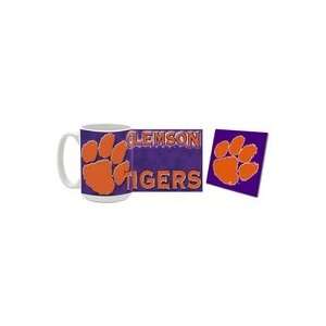  Clemson Tigers Mug and Coaster LOGO