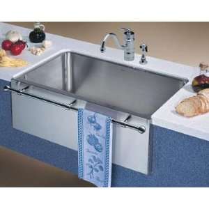   Stainless Steel Apron Front Farm Sink with Towel Bar
