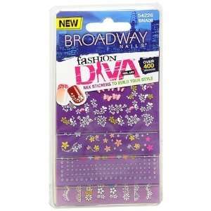  Broadway Fashion Diva Nail Art Classic (Pack of 6) Beauty