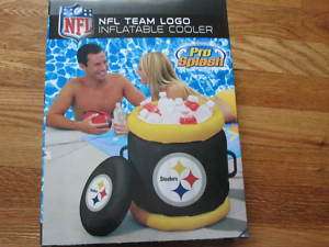   Steelers Inflatable Cooler Pro Splash pool black and yellow summer
