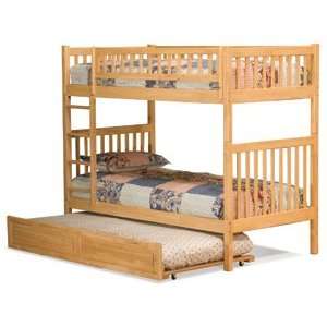  Arizona Twin Bunk Bed with Twin Trundle Bed by Atlantic 