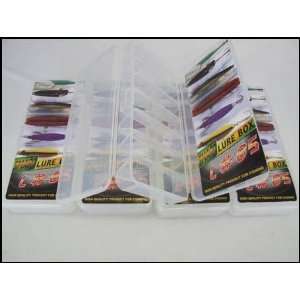  5xPELAGIC DOUBLE SIDED TACKLE BOXES FITS OVER 100 LURES 