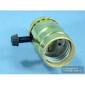  Leviton Removable Turn Knob Light Socket Brass Lamp Holder 