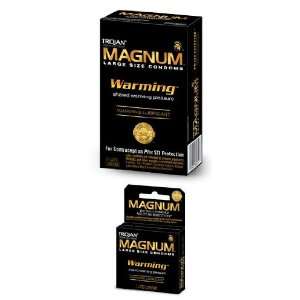  Trojan Magnum WARMING Large Condoms 12 Count (Pack of 2 