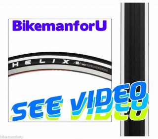 Bicycle 700x23c HELIX Race WHITE Bike 2 Tires 2 Tubes  