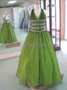 Tiffany Princess 13247 Lime 6 Pageant Dress NWT  