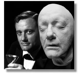 Robert Vaughn Life Mask Napoleon Solo Man from UNCLE NR  