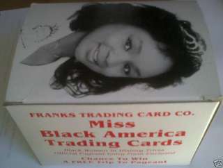 1990 MISS BLACK AMERICA TRADING CARD SET (123)  