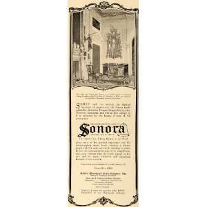 1919 Ad Chippendale Sonora Phonograph Newburg Priory   Original Print 