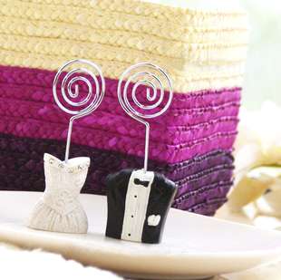 Bride and Groom Place Card Holders Wedding Favors  