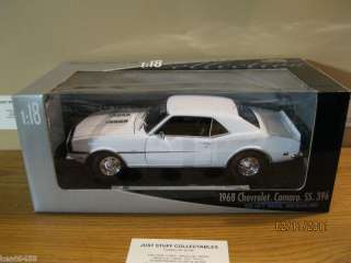 Welly 1/18 1968 CHEVY CAMARO SS 396 HARD TOP WHITE NEW  
