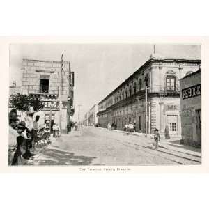  1897 Print Mexico Street Durango Cityscape Buildings 
