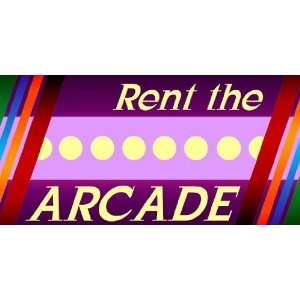  3x6 Vinyl Banner   Rent the Arcade 