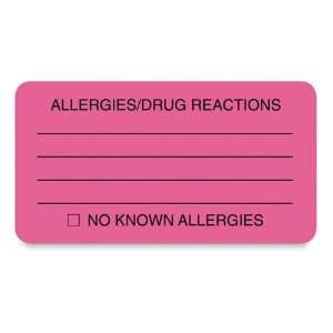  Tabbies Allergy/Drug Reaction Label,Label