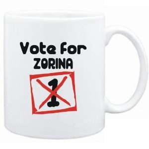    Mug White  Vote for Zorina  Female Names