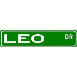  LEO Street Sign ~ Family Lastname Sign ~ Gameroom 