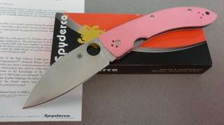 Spyderco Limited Edition Lum Chinese Pink Knife C143GPNP  