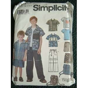  BOYS PANTS OR SHORTS, SHIRT, KNIT TOP AND BACK PACK SIZES 