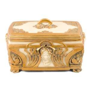 Ukm Gifts Art Nouveau Decorative Gilt Jewellery Trinket Box New 