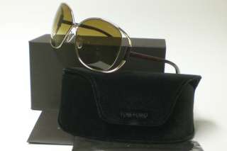 TOM FORD EMMELINE TF 155 GOLD 28F AUTHENTIC SUNGLASSES  