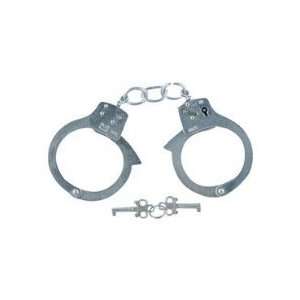   Police Costume Accessory Real Steel Metal Handcuffs 