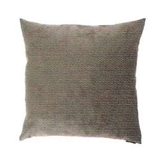 Canaan 24 x 24 Passion suede microfiber Grey throw pillow with a 